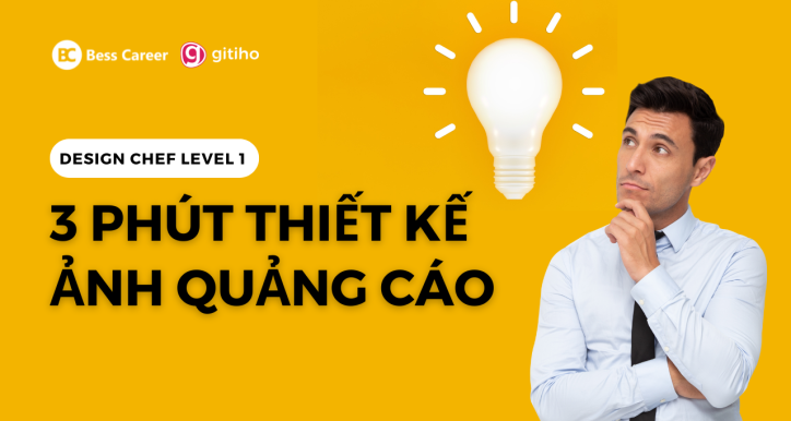 Design Chef level 1 - 3 phút thiết kế ảnh quảng cáo