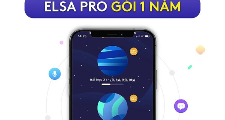 Gói học ELSA Pro thời hạn 01 năm từ ELSA SPEAK - Học phát âm tiếng Anh chuẩn bản xứ